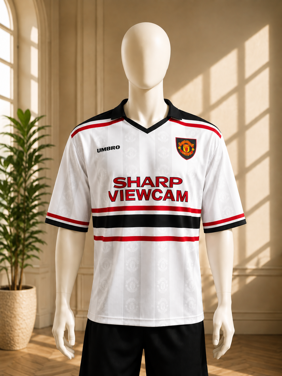 M UNITED 1997/98 FIVE SLEEVE JERSEY